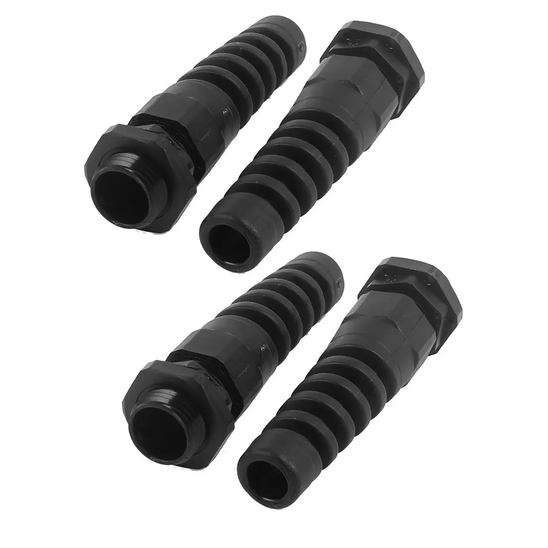 uxcell 4pcs PG9 Thread 2-6mm Dia Wire Strain Relief Spiral Cable Gland