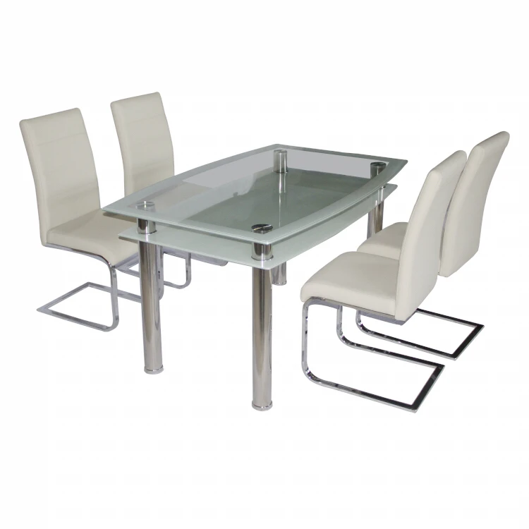 dining table set glass