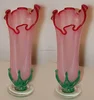 Modern hand blown art flower pink murano glass vases for wedding centerpieces