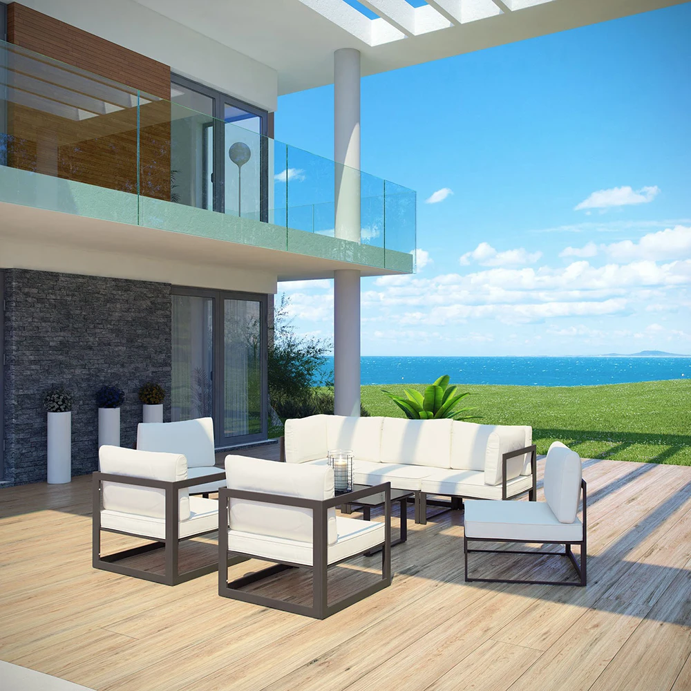 outdoor metal sofa furniture set