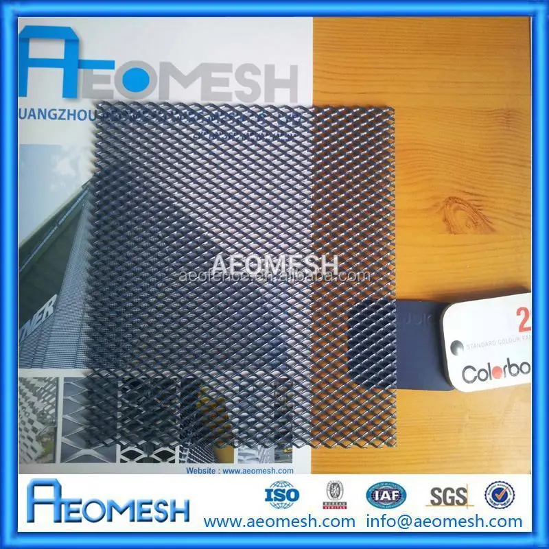 Para decoración de la pared exterior ampliado de malla metálica ...