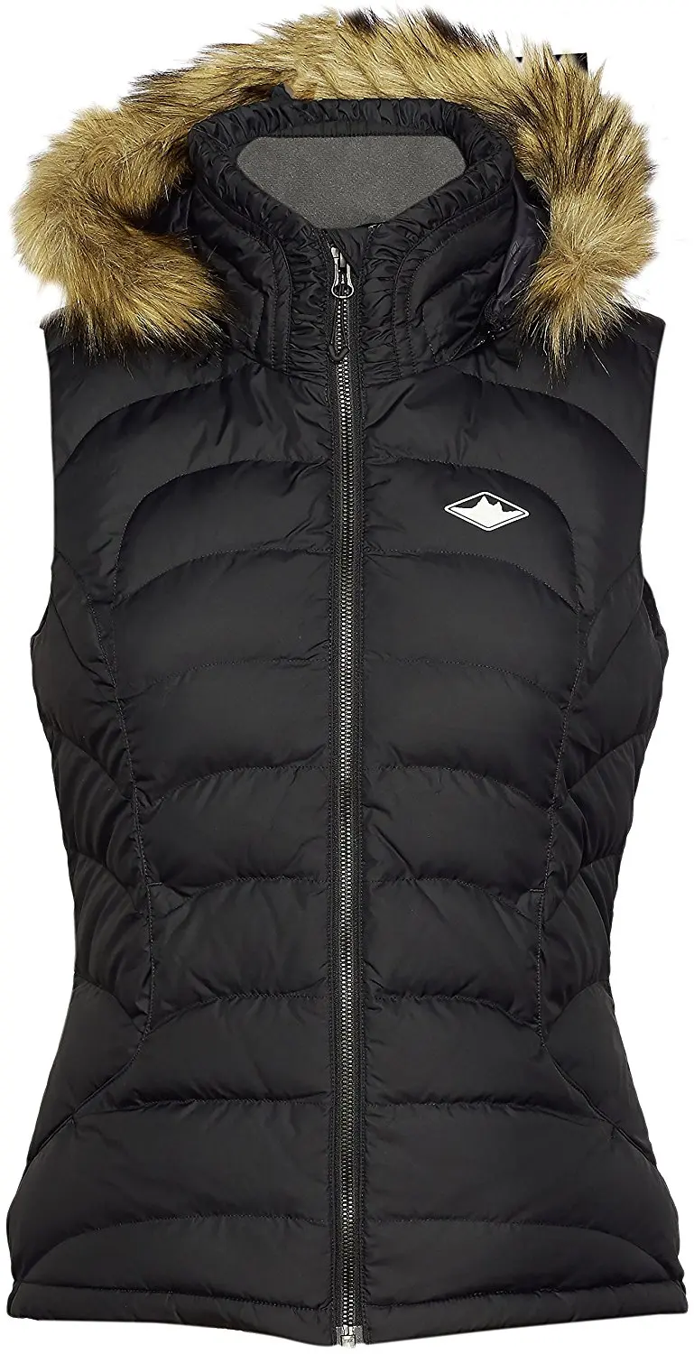 womens down vest with hood