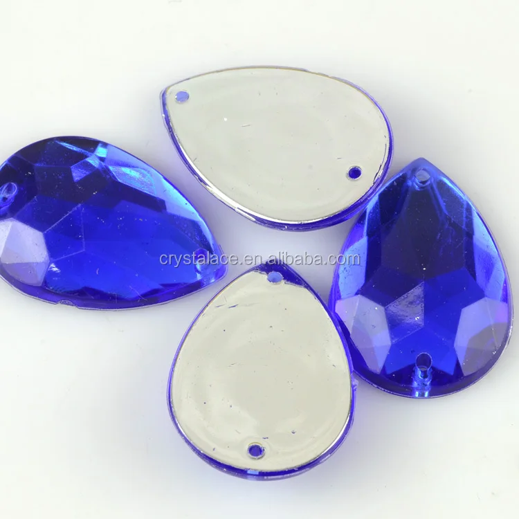 Shiny wholesale tear drop sewing crystals rhinestone for garment