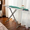 VIVINATURE Extra Wide Top X Leg Large Ironing Board with Natural Cotton Cover and Iron Holder Stand