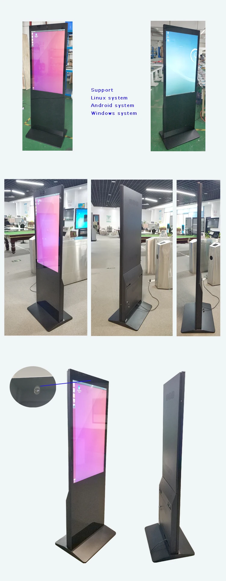 43 Inch Touch Screen Linux Kiosk With Camera - Buy Linux Kiosk,43 Inch ...