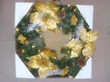 attractive hot sale christmas decoration wreath pvc christmas garland christmas wreath with big yellow flowers - Christmas Garland Decorations Sale attractive hot sale christmas decoration wreath pvc christmas garland christmas wreath with big yellow flowers - Christmas Garland Decorations Sale