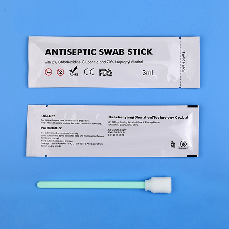 Alcohol Swab With Foam Cotton Skin Cleansing 70 Isopropyl Antiseptic