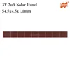 3V 2uA 54.5x4.5x1.1mm Indoor Small Thin Film a-Si Solar Cell
