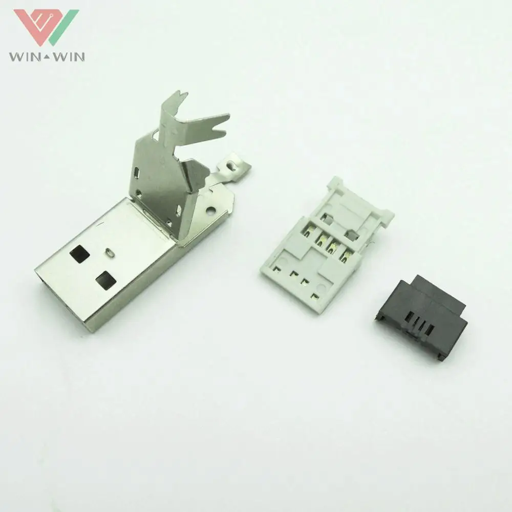 Longest Crimping 2.0 USB Type A male Connector