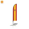 New design colorful beach flag with pole and base