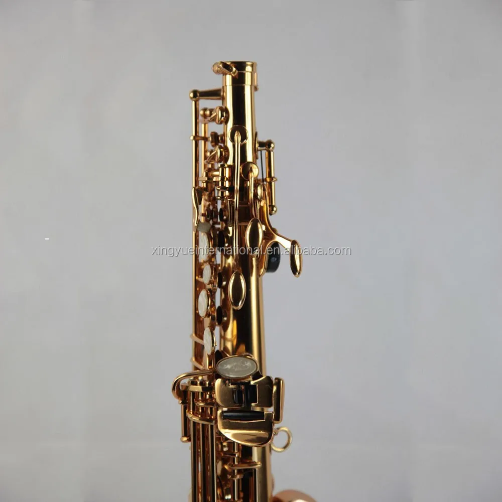 Gold Lacquer Straight Soprano Saxophone Cheap Brass Saxophone Buy
