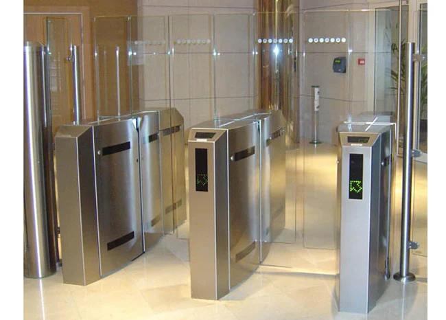 Automatic Card Swiping Swing Turnstile Gate for Access Control