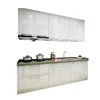 high end KD modern pure white lacquer high gloss finish kitchen cabinet for project use from China