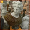 Western famous decorative stone roman antique artistic Phoebus Apollo marble bust