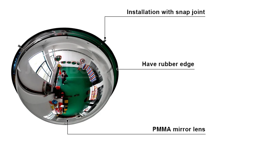 High reflection Security reflective road 60cm pc/acrylic Convex Mirror Safety Mirror