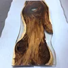 clear epoxy resin ecuador walnut slab live edge dinging table solid wood dining table moq is 1 pcs river table
