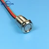 new design China manufacture 19mm latching blue ring led wired dimmer touch switch