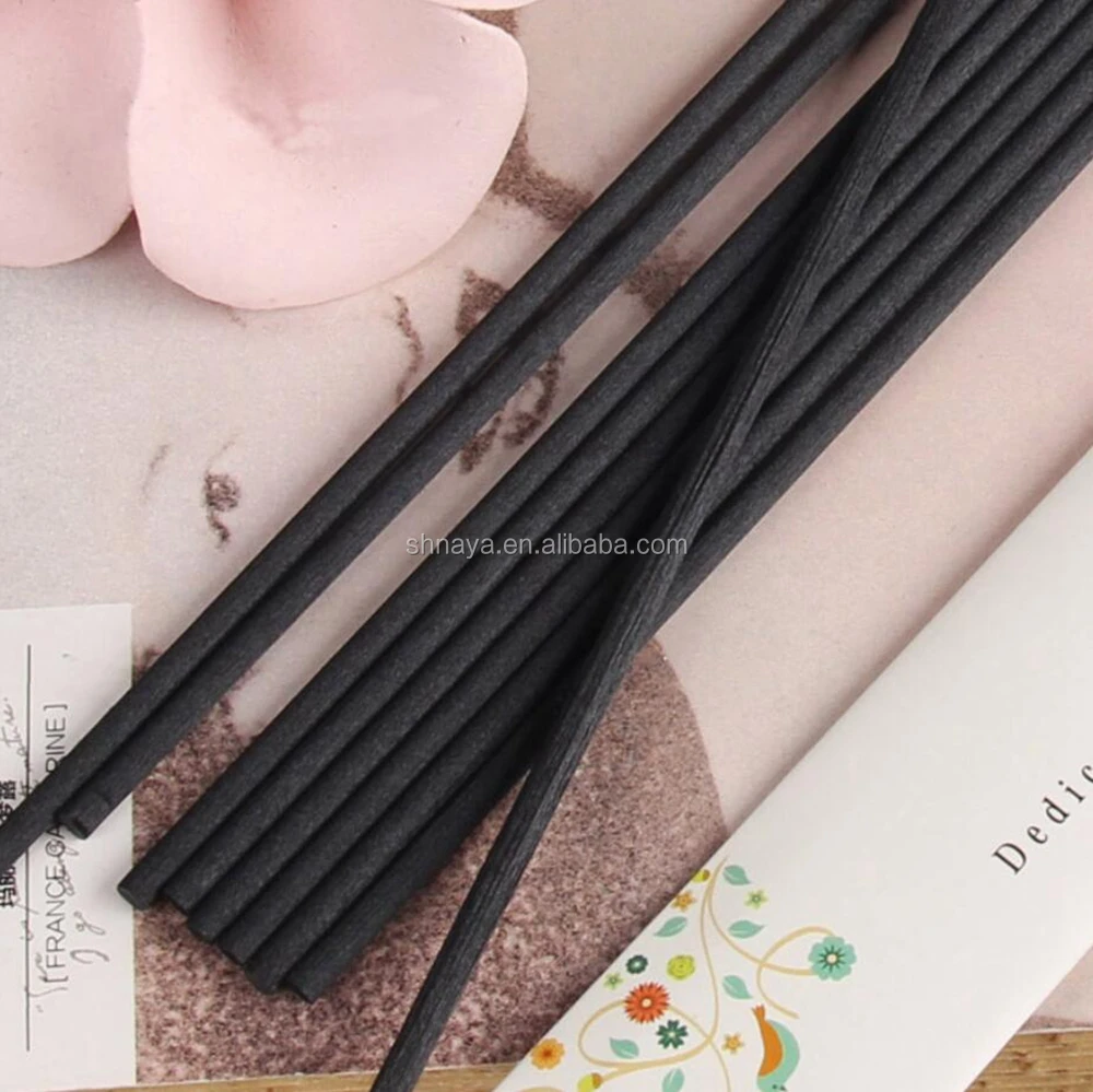 Home Fragrance Gift Aroma Reed Diffuser Fiber Sticks,Black Fiber Reed