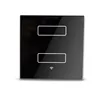 Eu Standard Smart Home Electric Touch Wall Light Wireless Control 2 Gang 1 Way Remote control switch