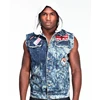 Men's Clothing Cheap Fashion Online denim jacket denim vest with hoody jean vest hoodie