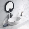 Antique China irregularity special design white color luxury ceramic face hot items new good bathroom counter top art wash basin