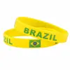Countries Flag Design soccer world cup Silicone Wristband Bracelets