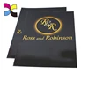 Guangzhou factory custom design matt finish black paper folders printing with pocket