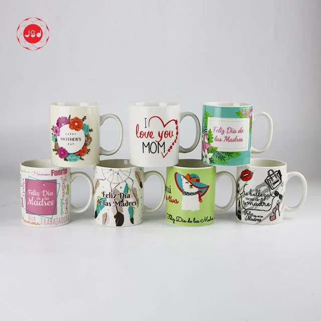 Happy Mothers Day Custom Hand-drawn Cartoon Gift Ceramic Coffee Mug