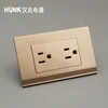 factory wholesale 110-250V US South America electric wall light Double 3 Pin socket Outlet