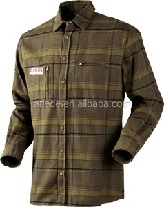 Men's classic style long sleeve cotton flannel shirt Men's classic style long sleeve cotton flannel shirt