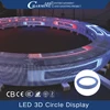 3D available P5.75 led stage video wall screen indoor curved