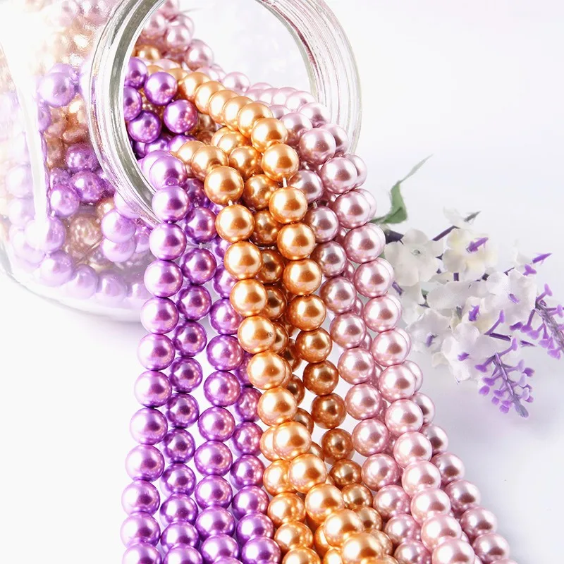 2.5mm 10mm Best Quality Rosary Bead Faux Pearl Beads In Bulk,Glass