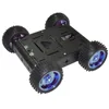 1.5KG black load-bearing aluminum alloy car-body 4WD smart car chassis off-road driving robot