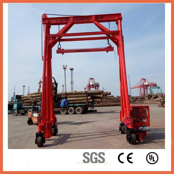 Port lifting container cranes, 40t rubber tyre gantry cranes, straddle carrier container crane