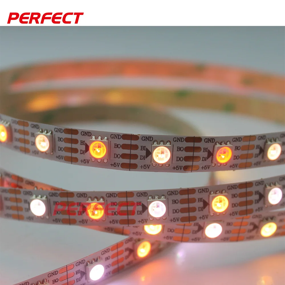 Waterproof WS2811 WS2812b WS2813 Addressable SMD 5050 RGB 5V 12V 24V Led Strip