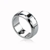 Silver Plated Stainless Steel energy powder blood pressure Rings