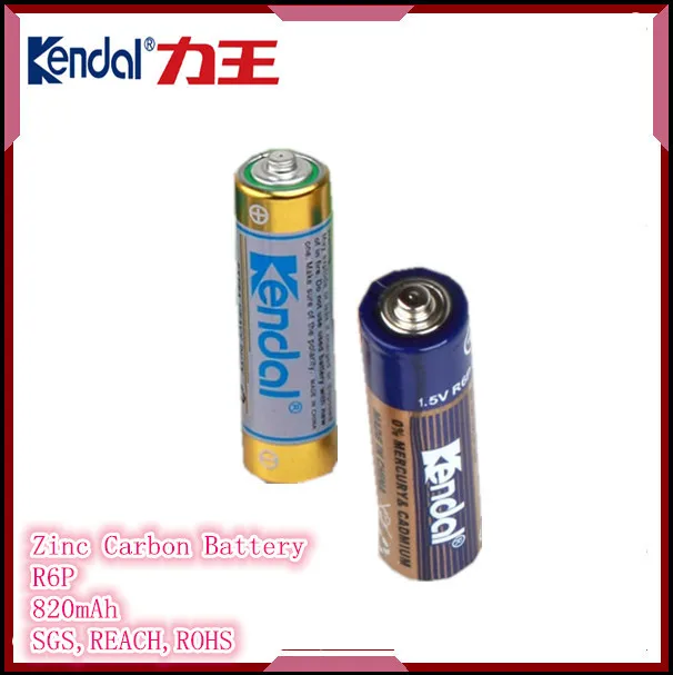 1.5v R6p Kendal Carbon Battery Super Heavy Duty Primary Battery For