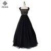 Floor Length Puffy Party Skirt Beaded Off The Shoulder Tulle Prom Dress