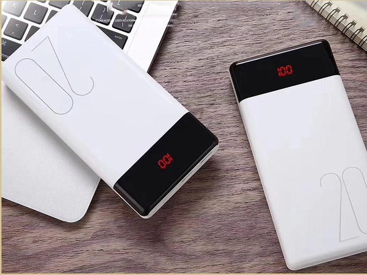2019 New Arrival high capacity 20000mah power bank LCD screen power bank for iPhone 8 for Samsung - ANKUX.COM