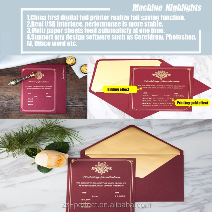 PFB 360 automatic a3 a4 digital hot foil printer stamping machine