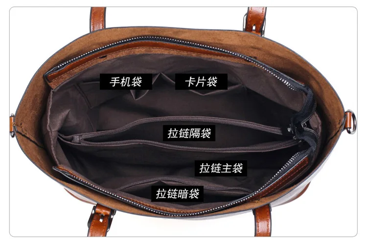 Hot sale online shopping pu leather women tote hand bag large capacity fashionable ladies shoulder bag