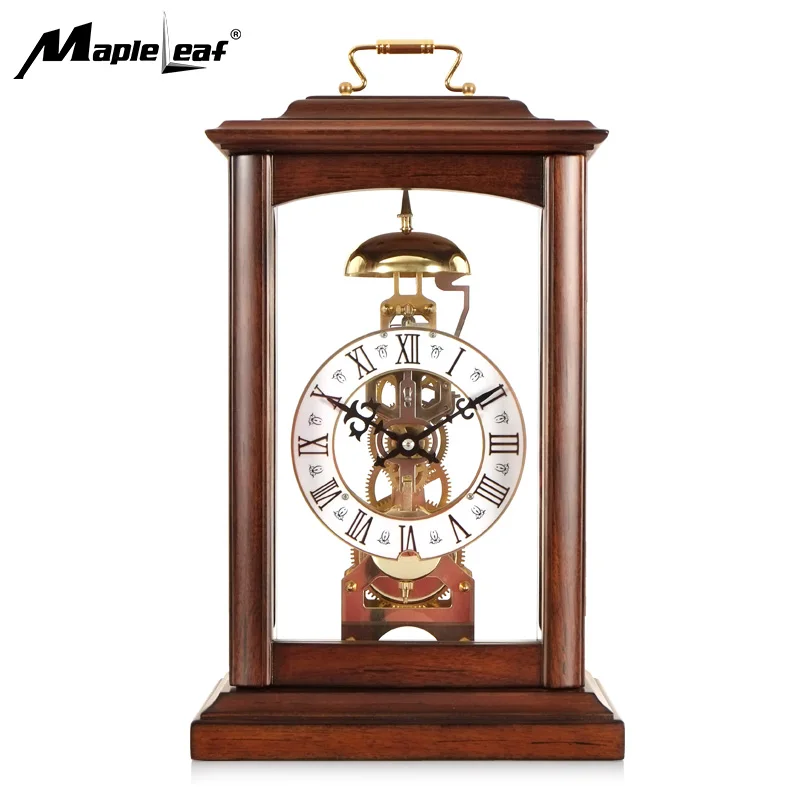 Clock Fireplace Clock 6 Inch Silence Metal Retro Desktop Clock