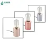 modern french gold/rose copper/grey cylinder iron bedside/hotel vintage table lamp
