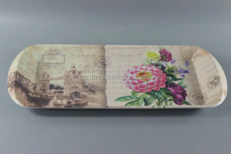 12inch plastic rectangular tray with handle