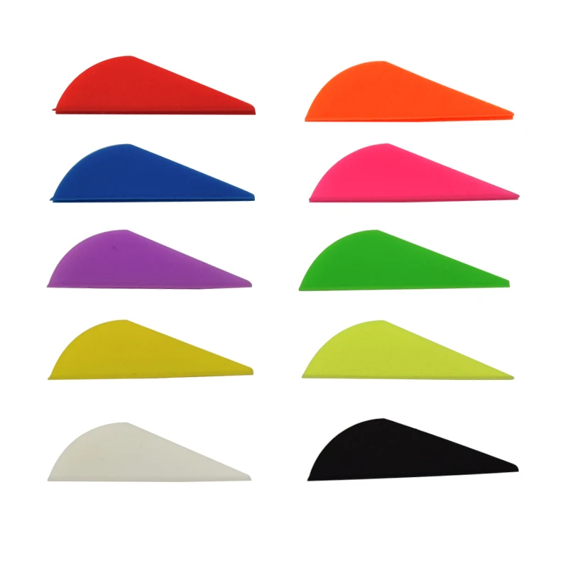 2'' Multiple Color Plastic Vane For Diy Archery Arrows For Archery Bow