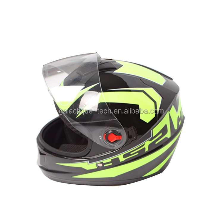 Not Included Motorbike Full Face ECE Helmet YEMA YM-829 Racing Motorcycle Helmet with Sun Visor - White M Bluetooth Friendly