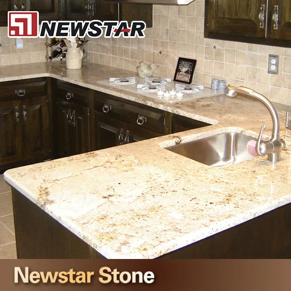 Natural Stone Color Kitchen Polishing Brazil Gold Granite