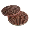 RAIZI Hot Sales 3 Inch Hook and Loop Copper Bond Diamond Wet Polishing Pads for Concrete Terrazzo Cement Floor Transitional