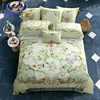 Direct factory flat bed sheet sets 100% cotton digital print santa bedding set
