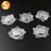 Hidden magnet snap button wrapped with transparent plastic PVC film invisible sew in clothes and bags
